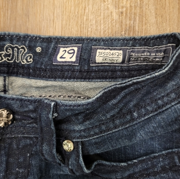 Miss Me Low-rise Skinny Size 29 Dark Wash Blue - Picture 3 of 9